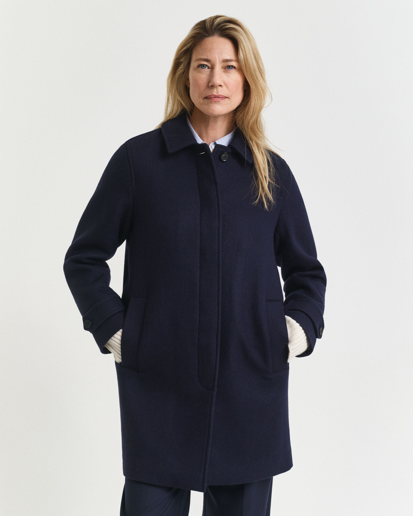 Car Coat i ullblandning