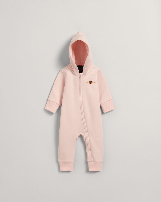 Baby one-piece med huva