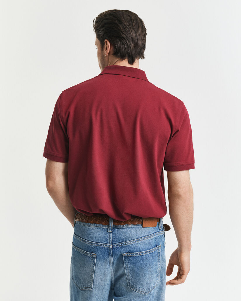 Kontrastfärgad pikétröja