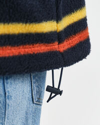 Randig sweatshirt i fleece