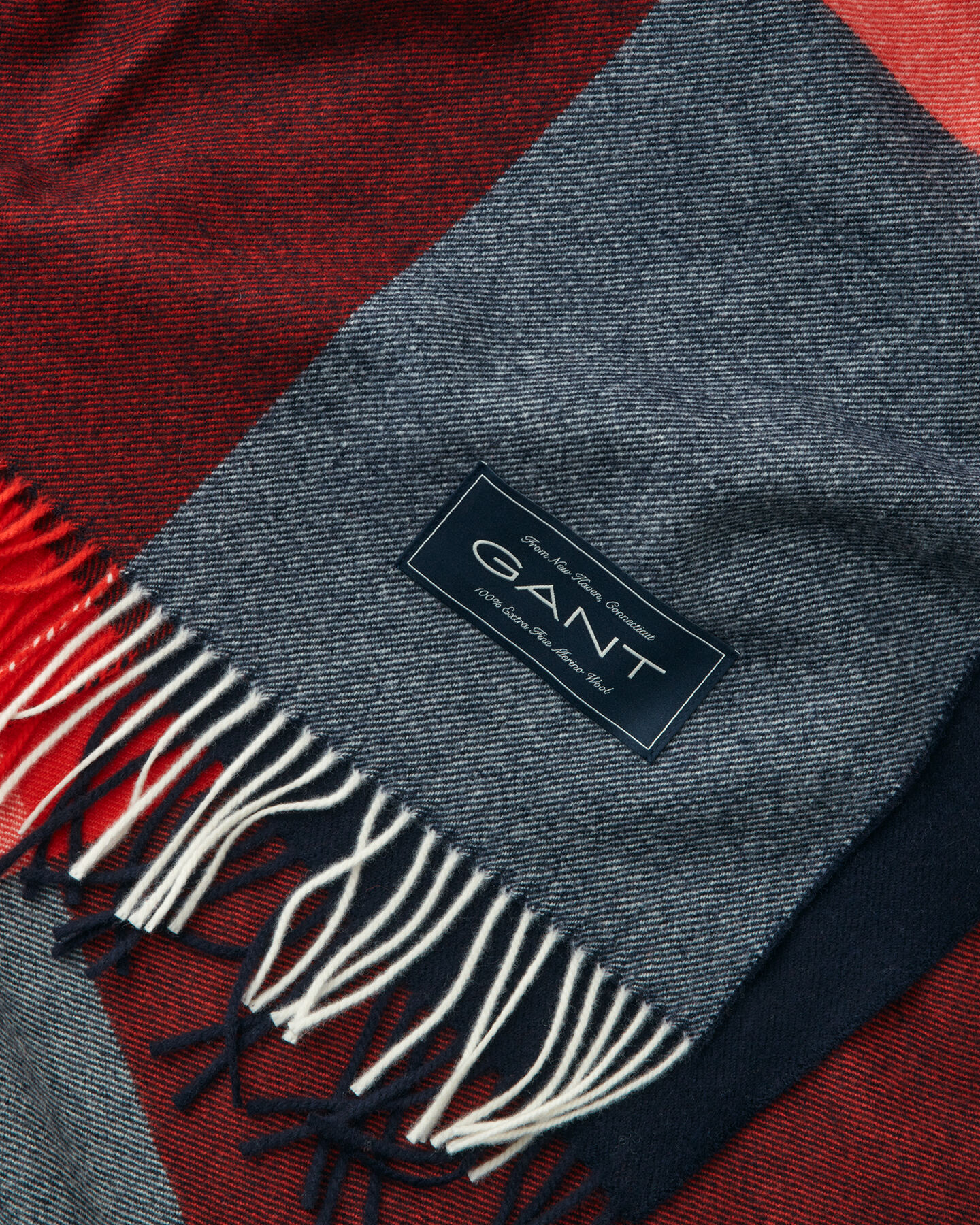 Rutig pläd i extra fin merinoull