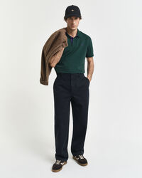 Kontrastfärgad pikétröja