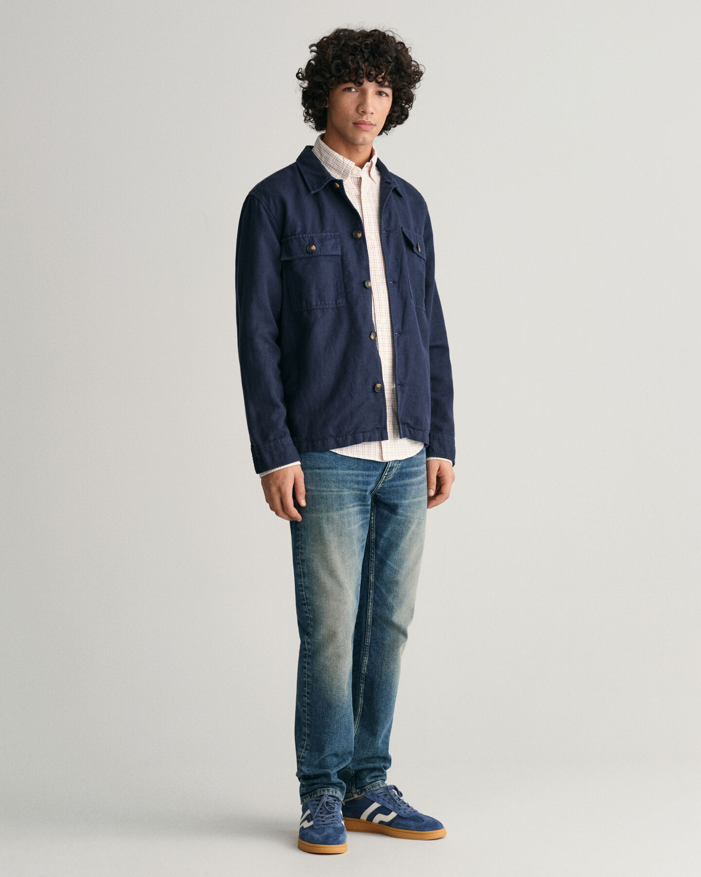 Regular fit Archive rutig oxfordskjorta