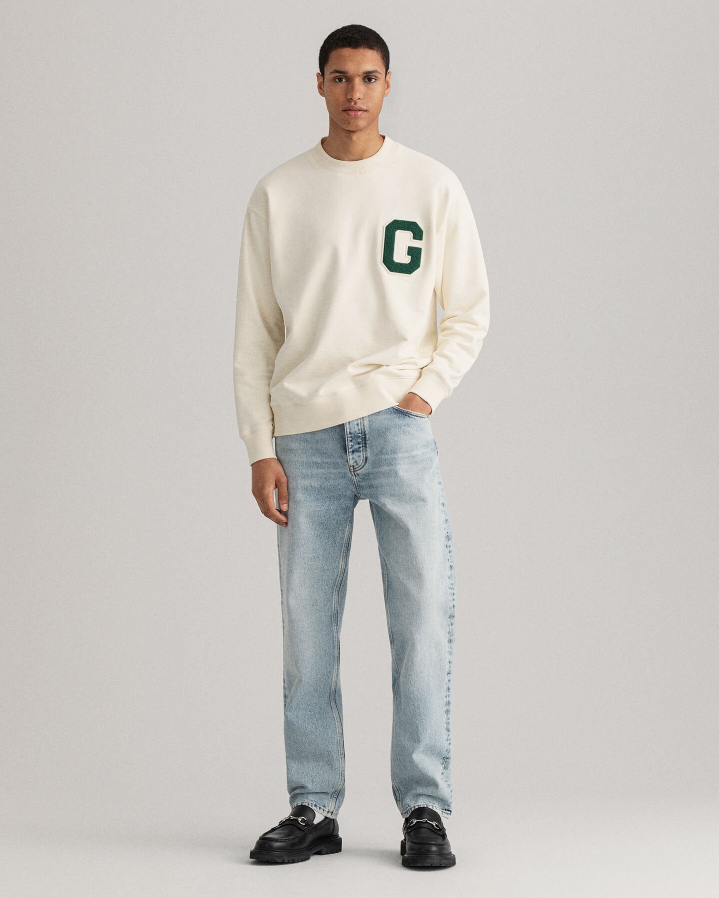 Heritage Worn tv&auml;ttade jeans