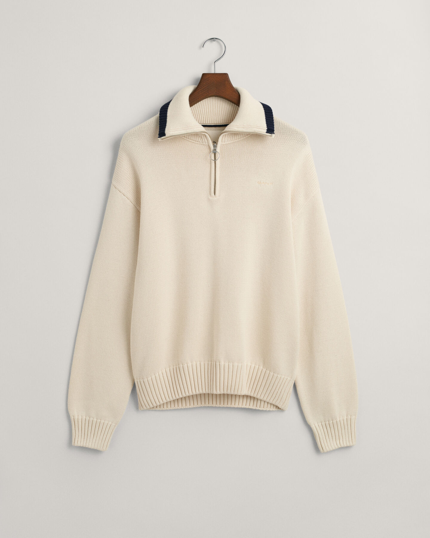 Half-zip bomullströja
