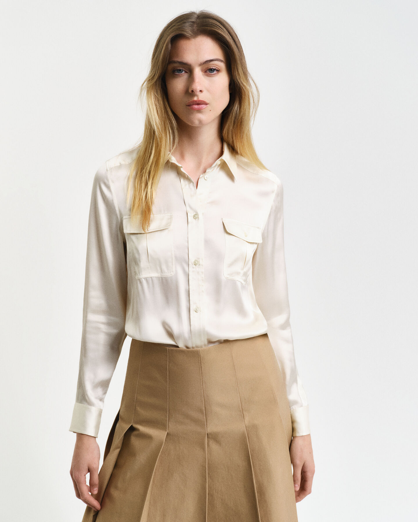 Regular fit skjorta med fickor