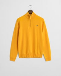 Tröja i superfin lammull med half-zip