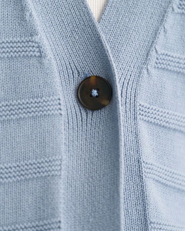 Bomullskofta med ränder ton i ton