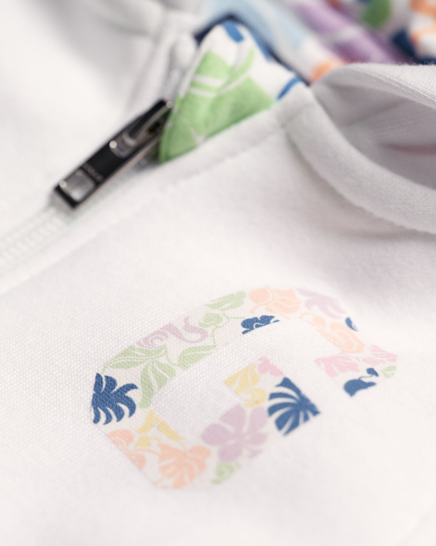Baby Girl Tropical Print zip hoodie