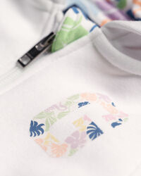Baby Girl Tropical Print zip hoodie
