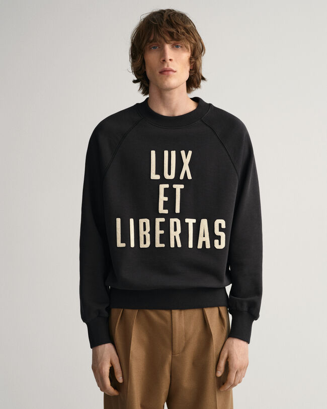 Luxe crew neck sweatshirt
