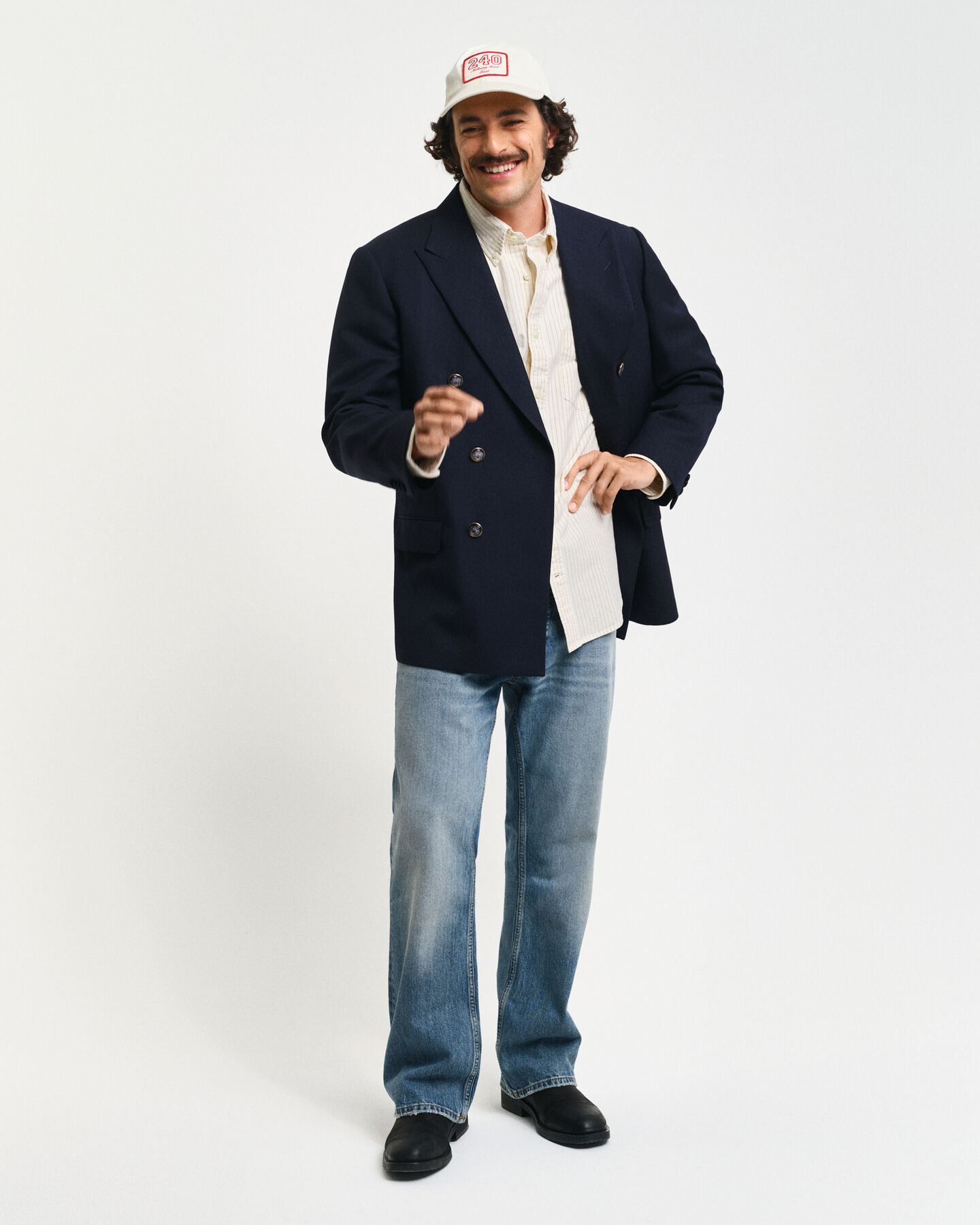 Relaxed fit klubblazer