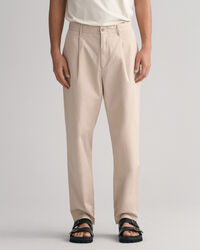 Slim fit twillchinos med veck