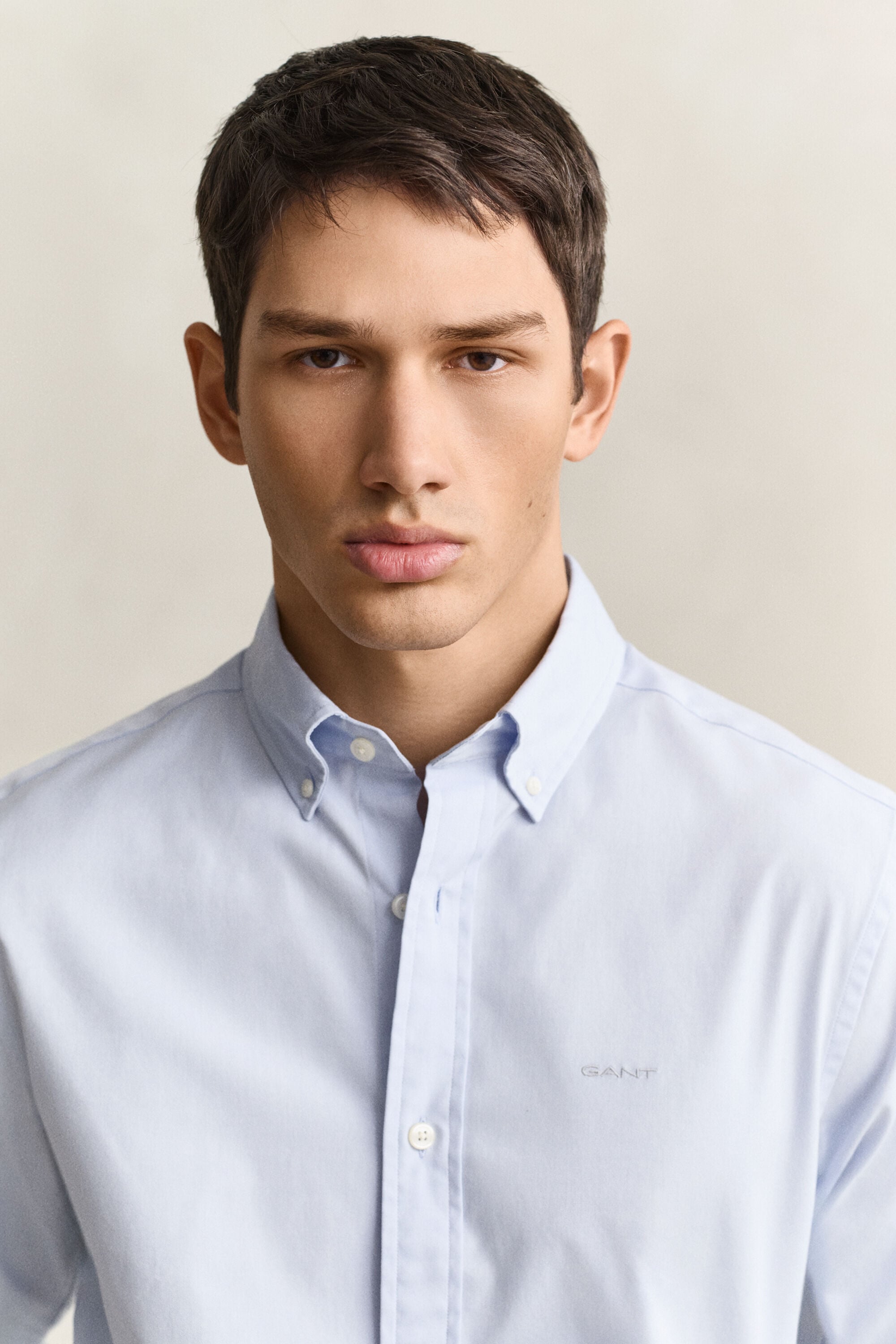 Regular fit pinpointvävd oxfordskjorta