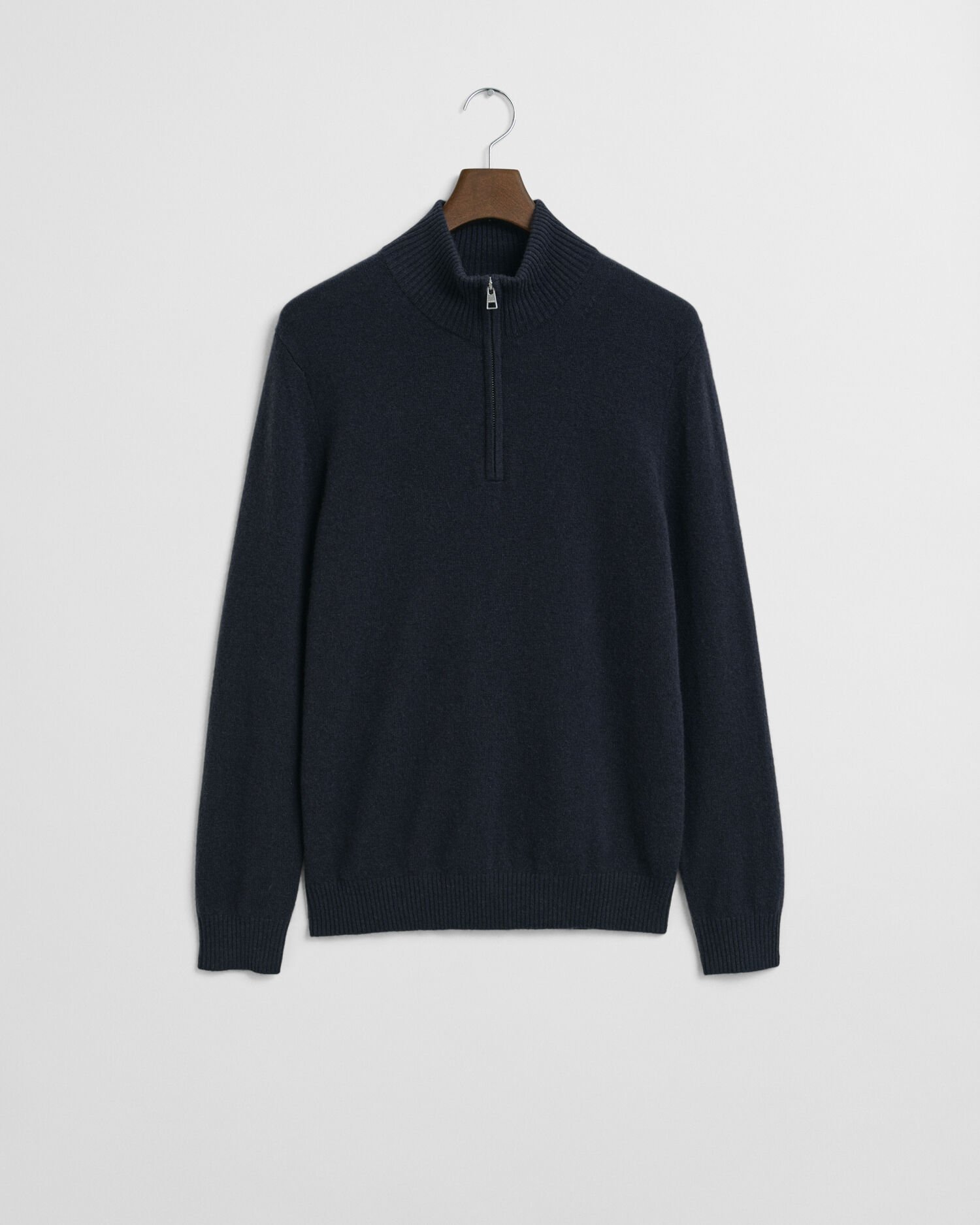 Kashmirtröja med half-zip