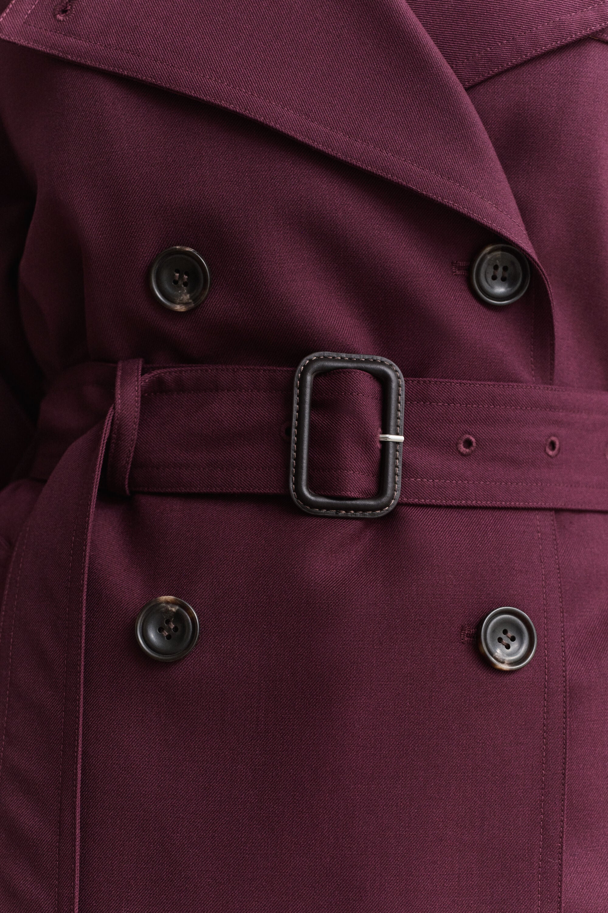 Trenchcoat i ullblandning