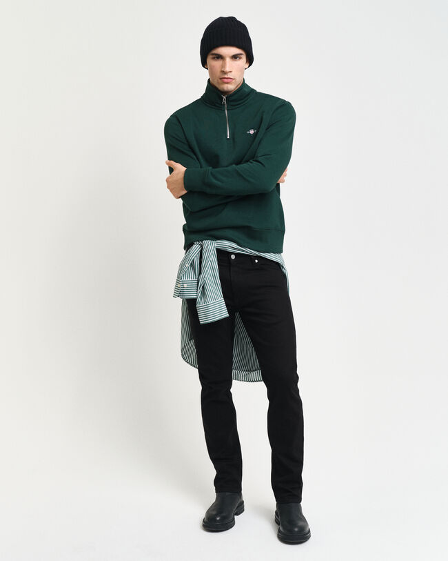 Shield sweatshirt med dragkedja vid halsöppningen