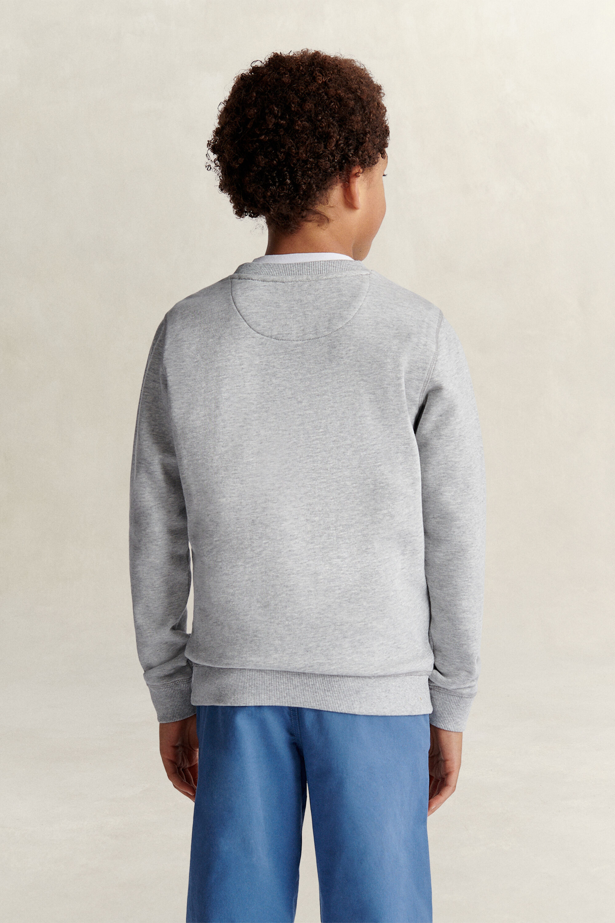 Teens sweatshirt med sköldemblem
