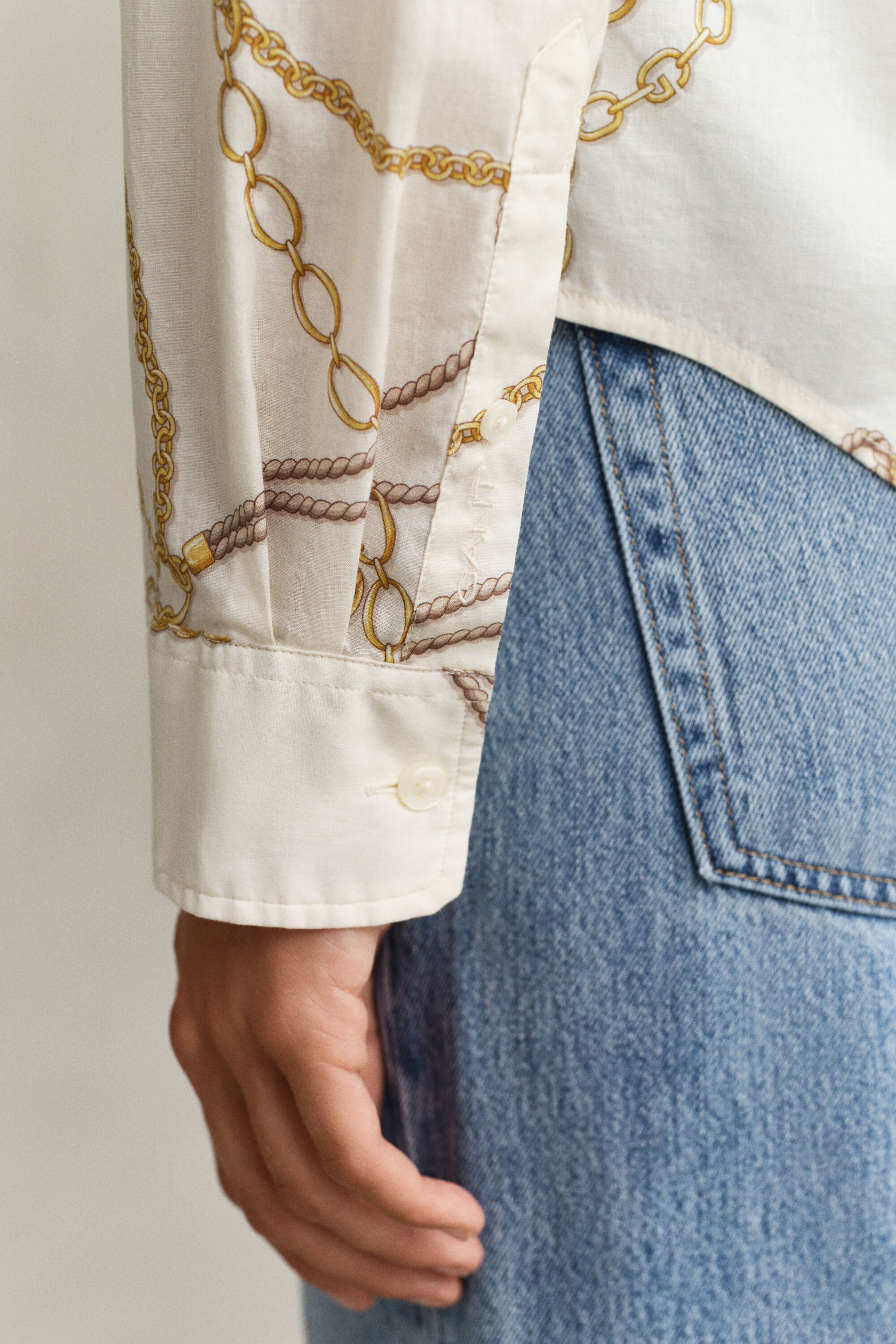 Skjorta i bomullsvoile