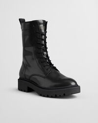 Keliin boots i skinn med sn&ouml;rning