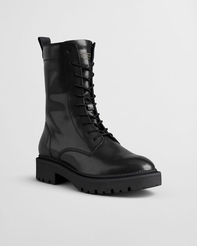 Keliin boots i skinn med sn&ouml;rning