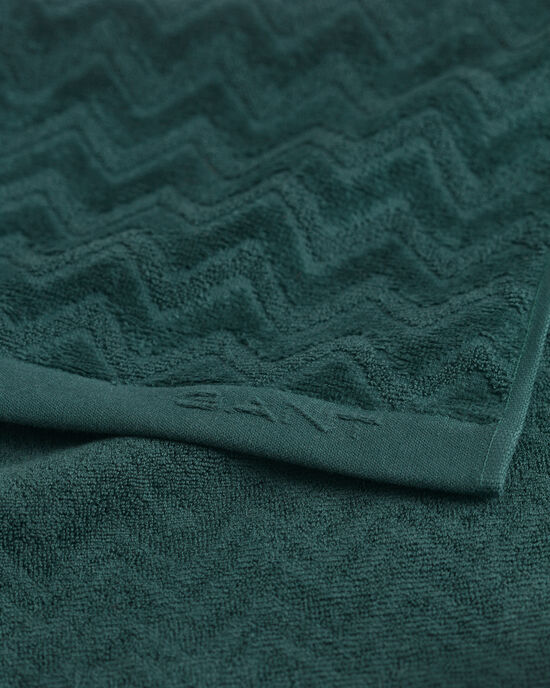 Jacquardvävd fiskbensmönstrad handduk 50 x 70