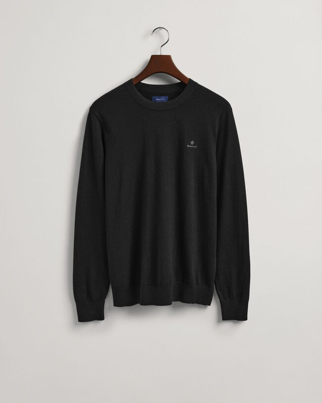 Crew neck tr&ouml;ja i bomull och kashmir