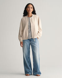 Bomberjacka i linneblandning