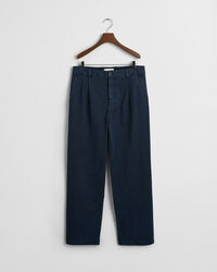 Relaxed fit chinos i bomullstwill