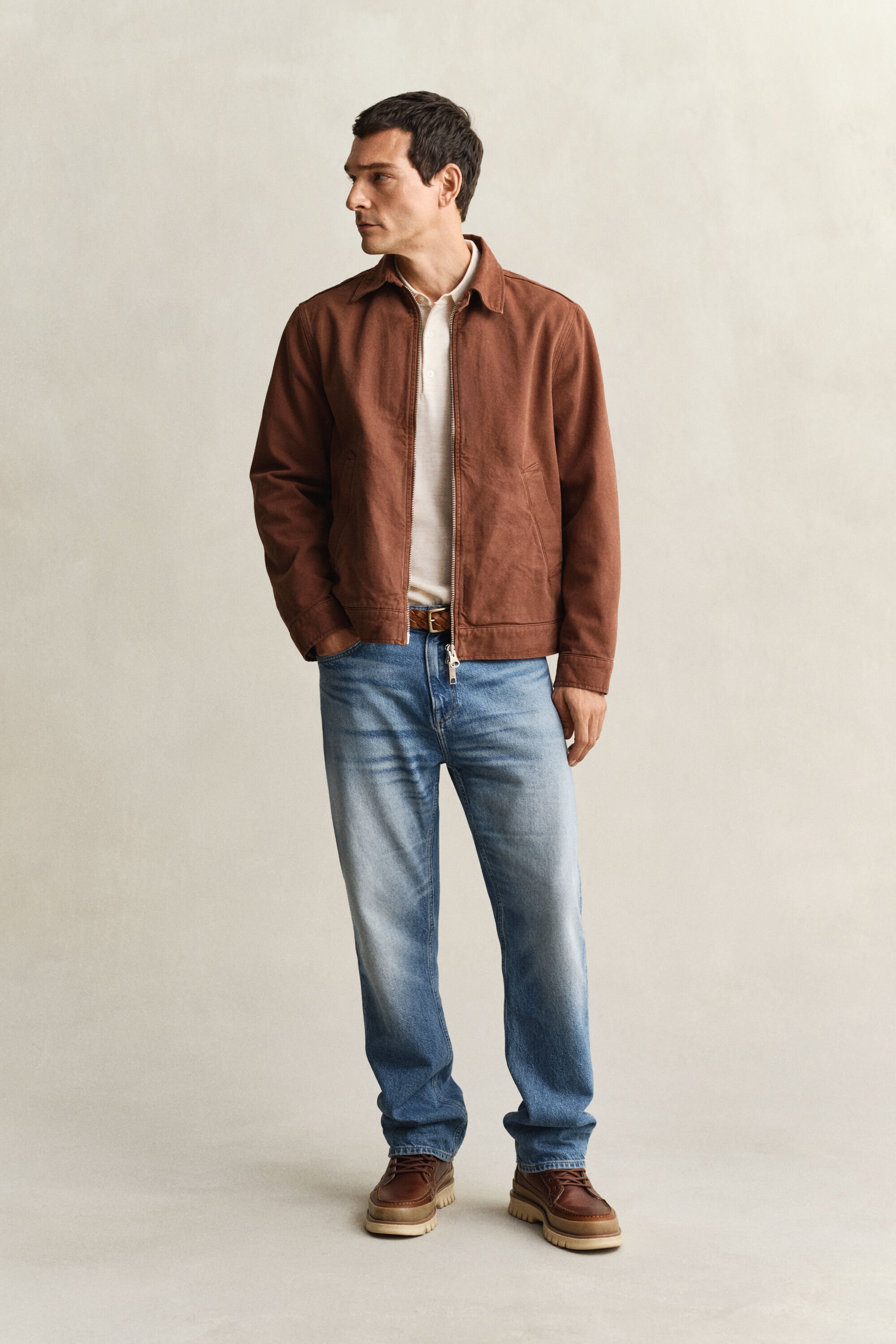 Kortärmad pikétröja i extra fin merinoull