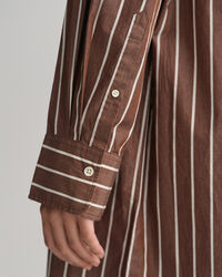 Oversized randig skjortkl&auml;nning