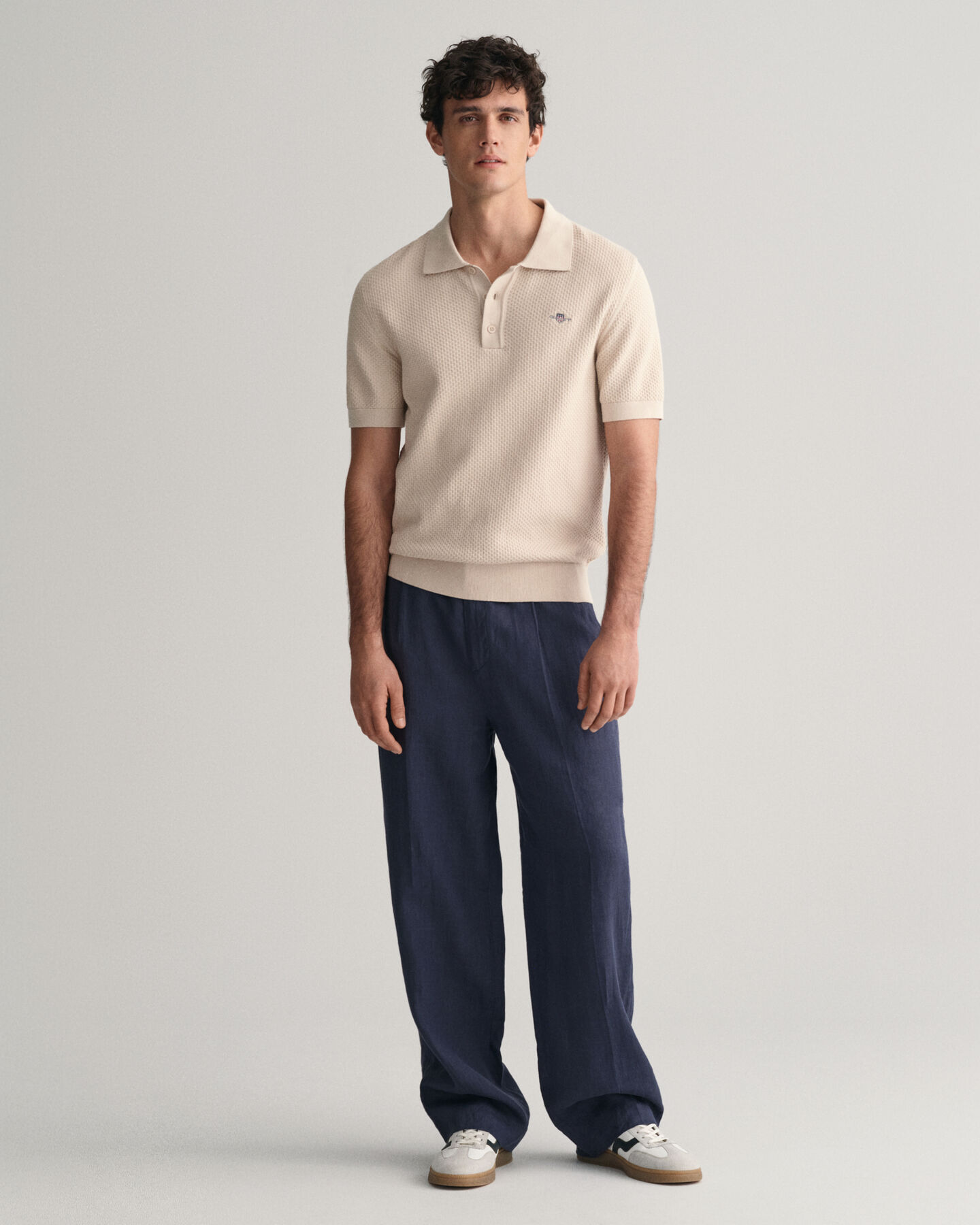 Pik&eacute;tr&ouml;ja i bomull med struktur