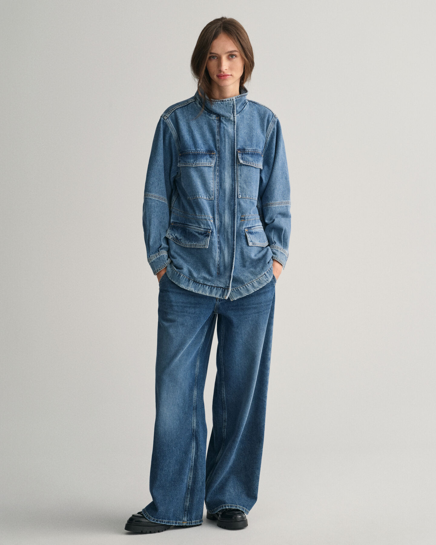 F&auml;ltjacka i denim