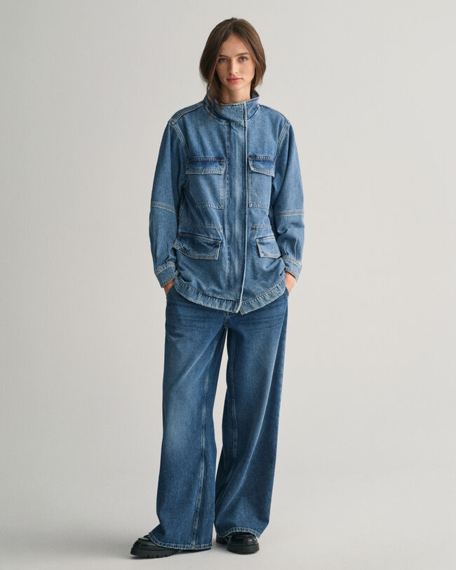 F&auml;ltjacka i denim