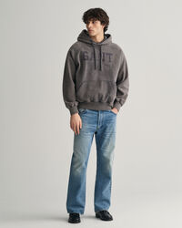 Hoodie i vintagetv&auml;tt