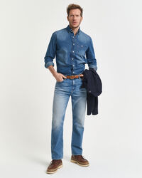 Regular fit denimskjorta