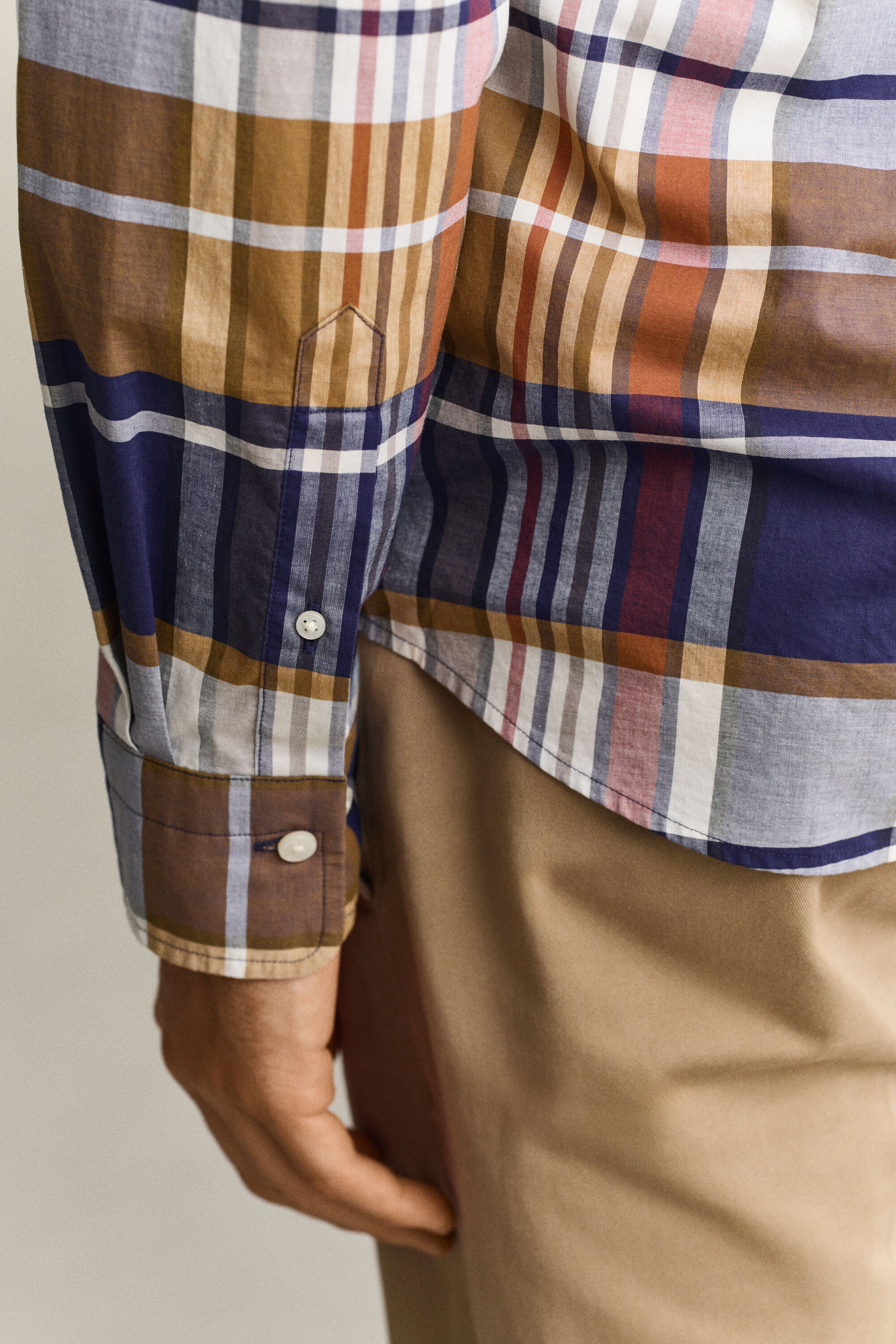 Gant x Yale rutig poplinskjorta