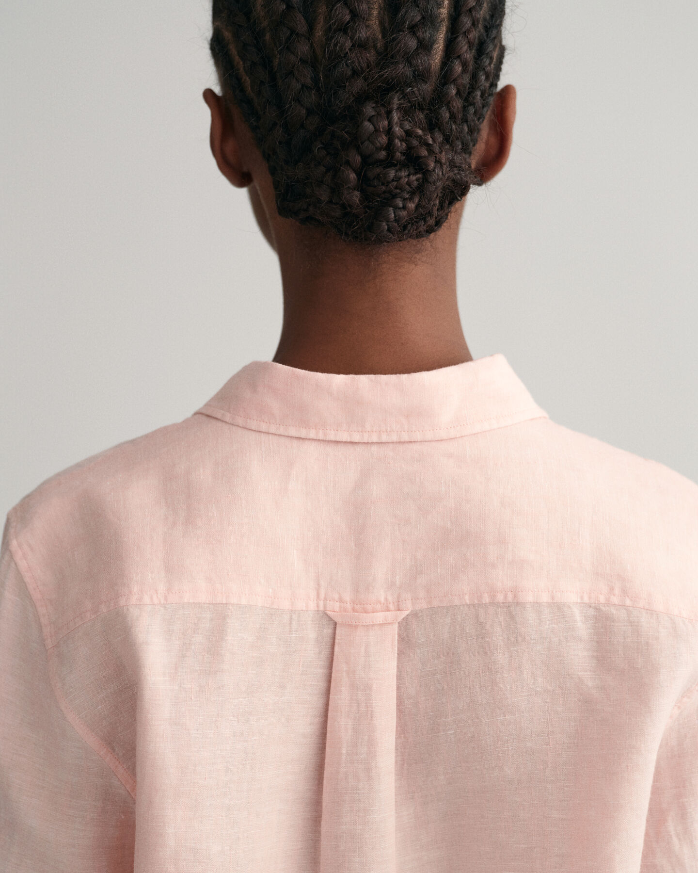 Regular fit skjorta i linnechambray