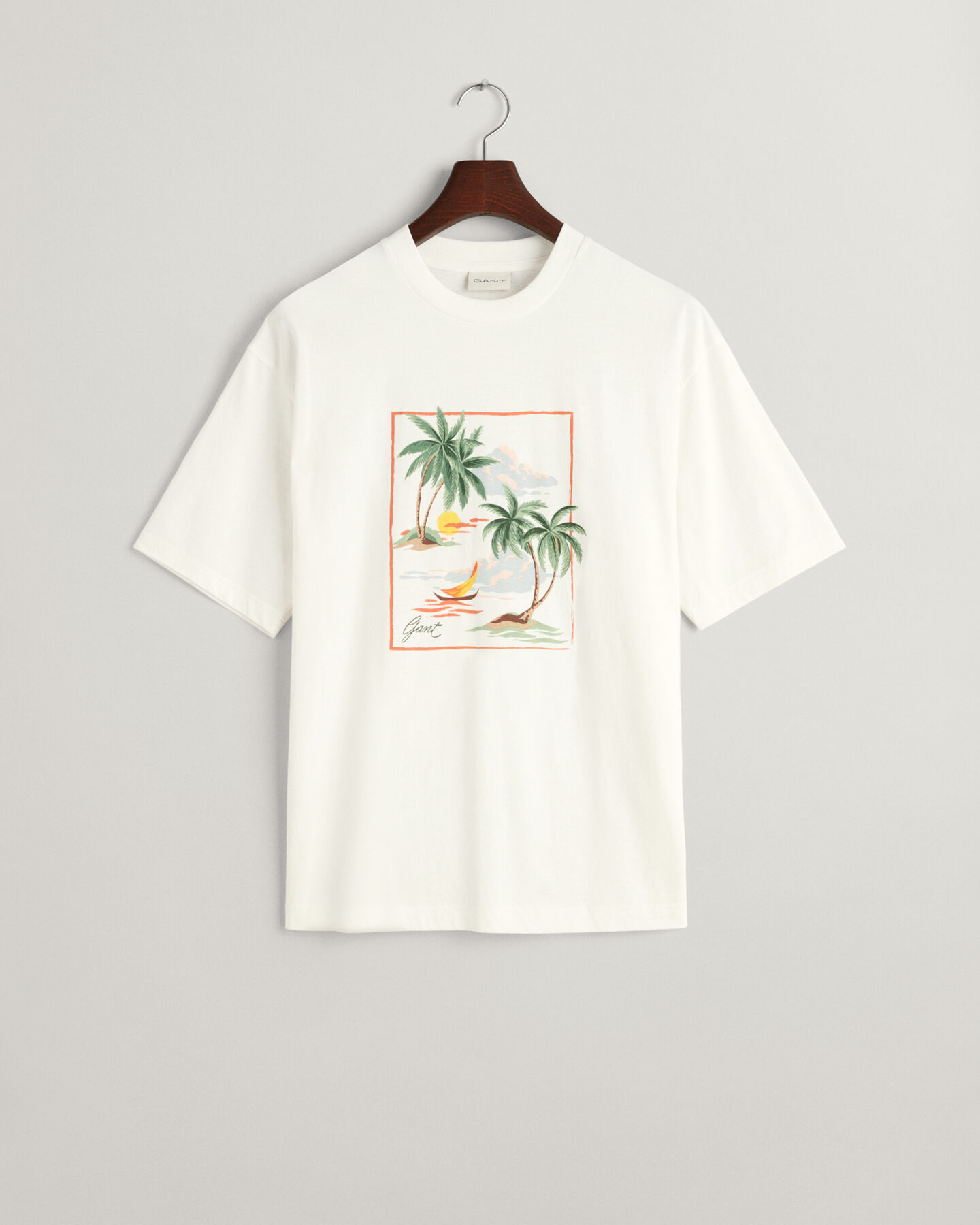 T-shirt med hawaiimönster