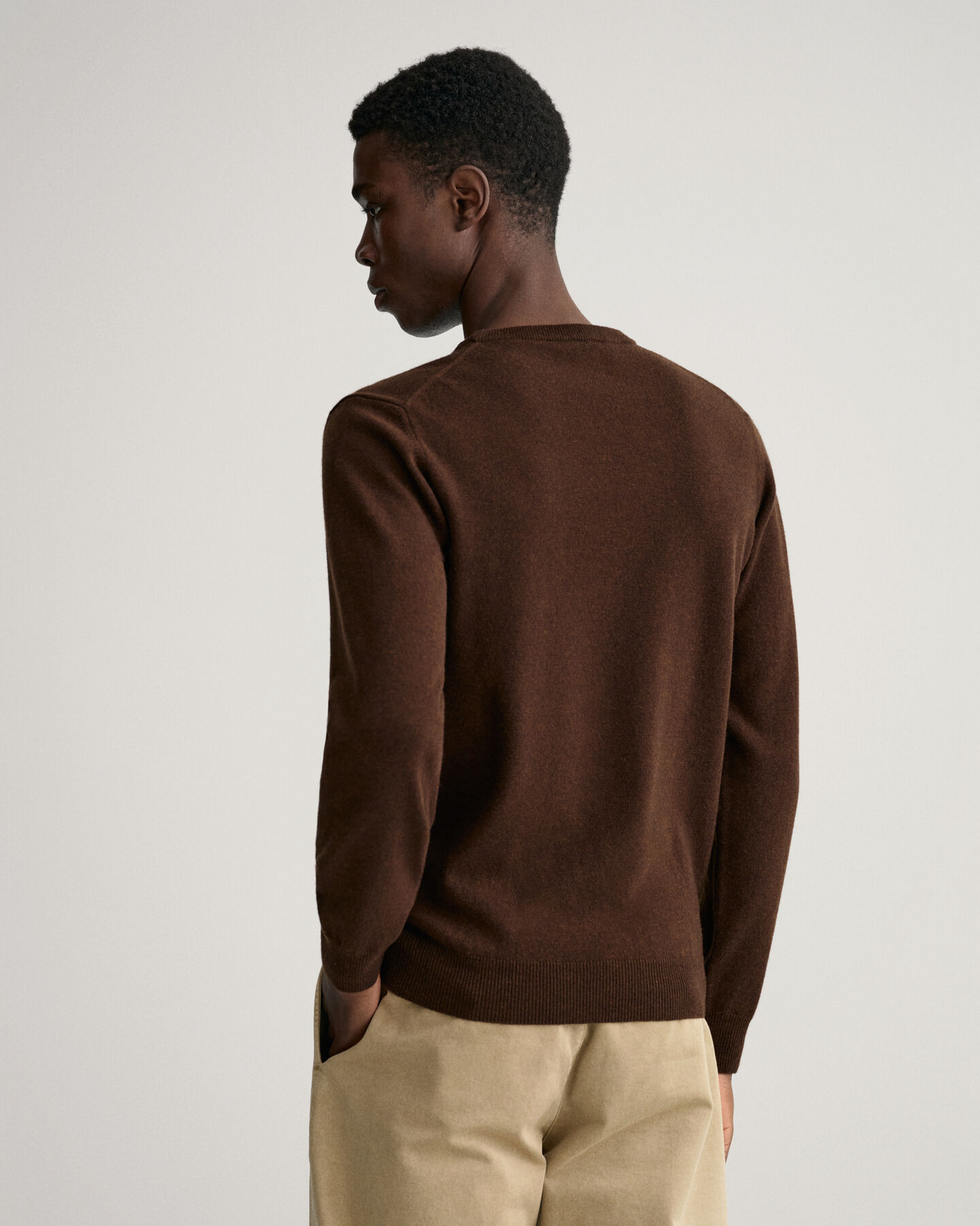 Crew neck tr&ouml;ja i superfin lammull