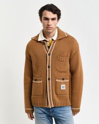 Yllecardigan med knappar