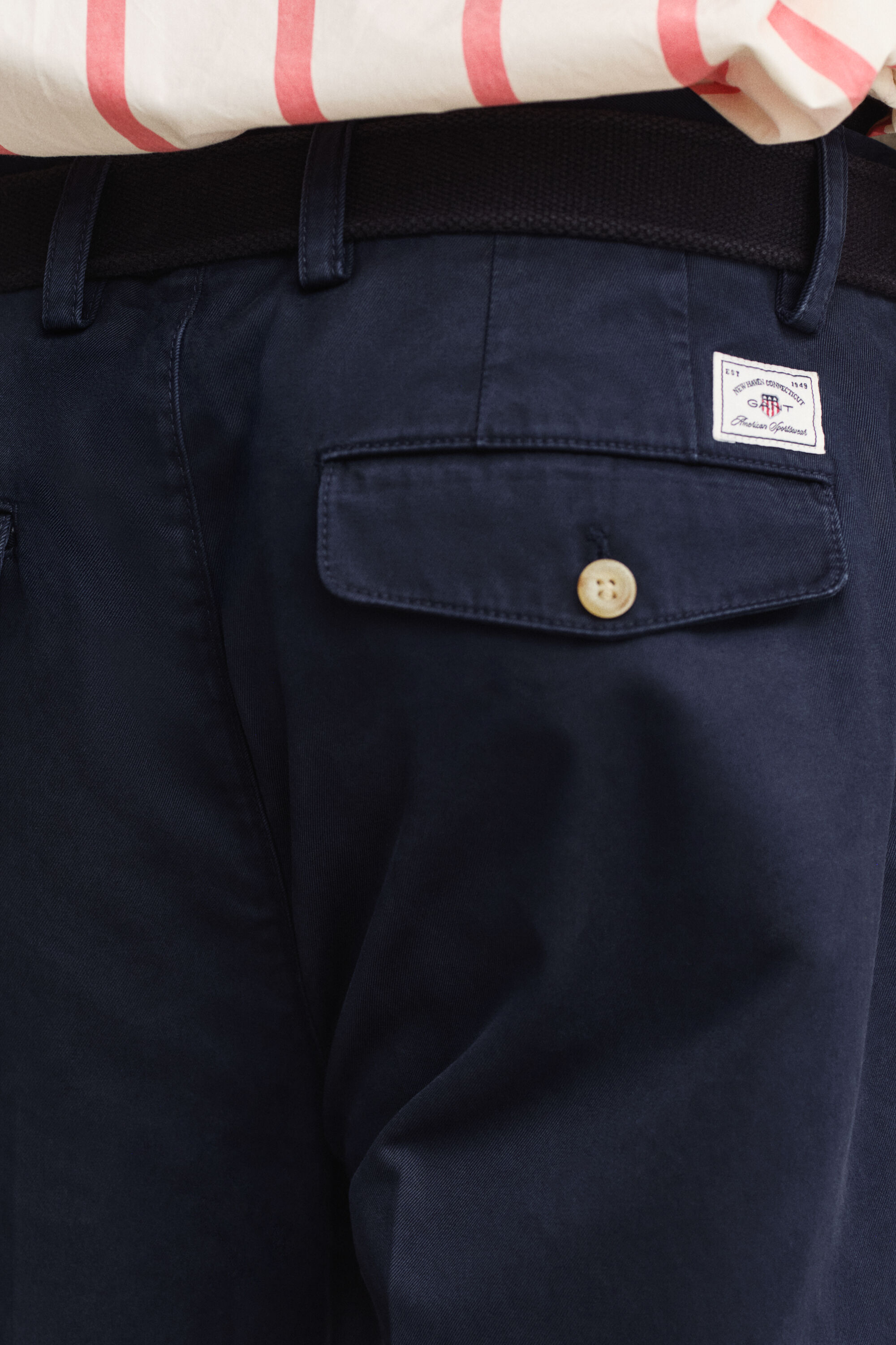 Regular fit chinos i bomullstwill