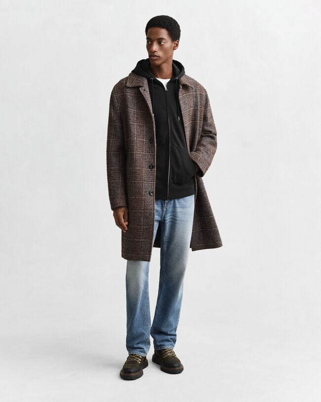 Shield hoodie med dragkedja