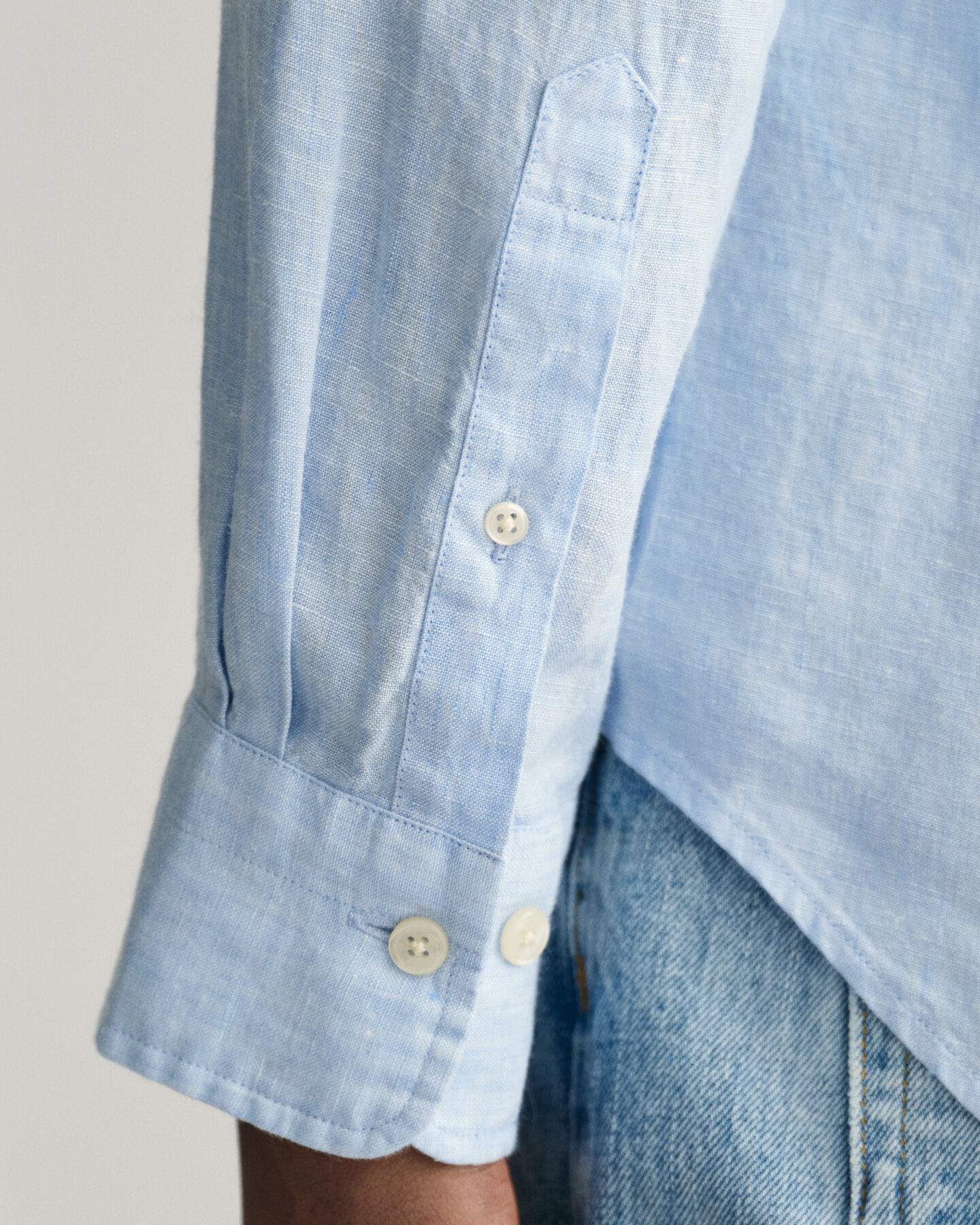 Slim fit linneskjorta