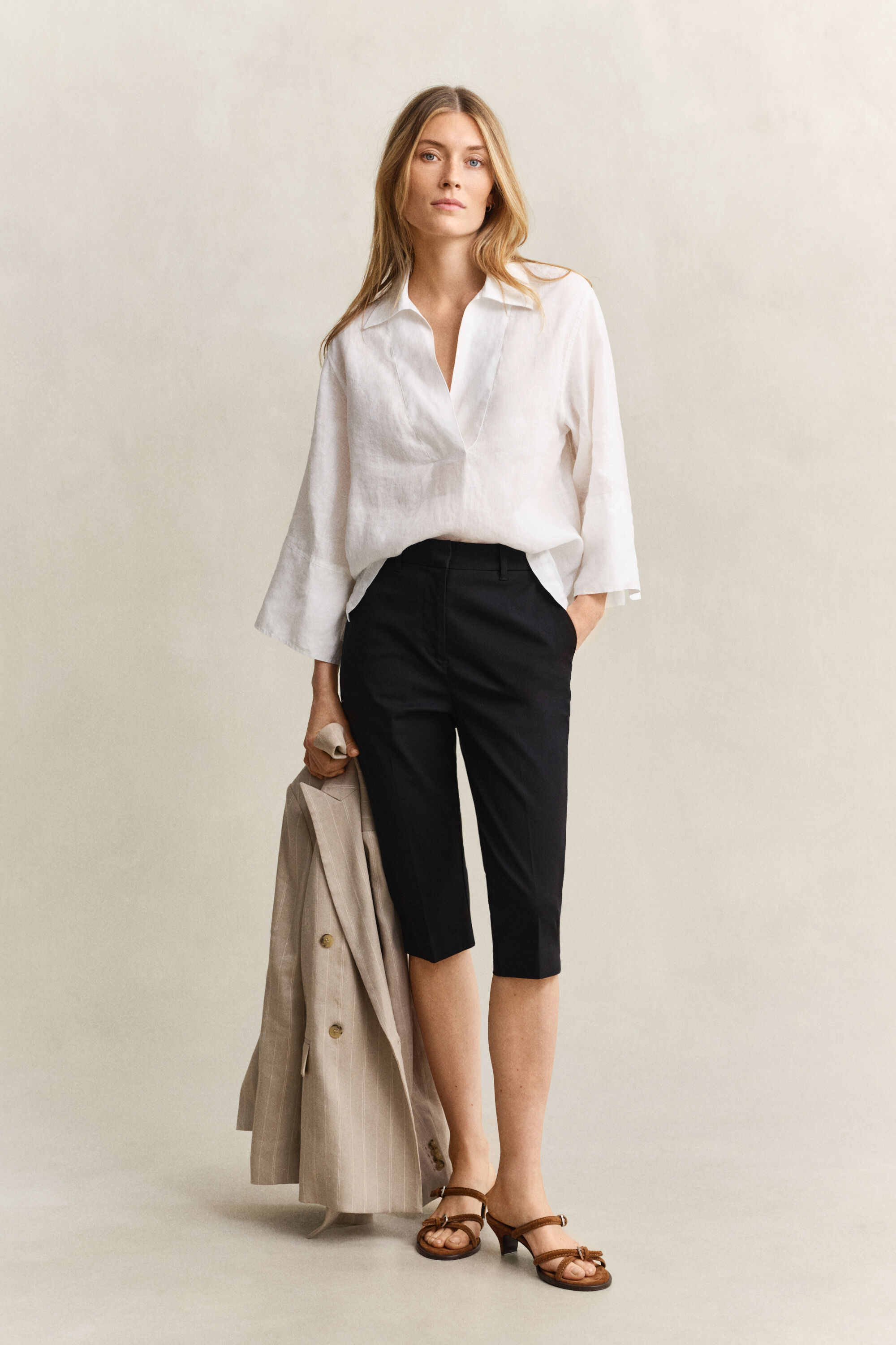 Popover linneskjorta