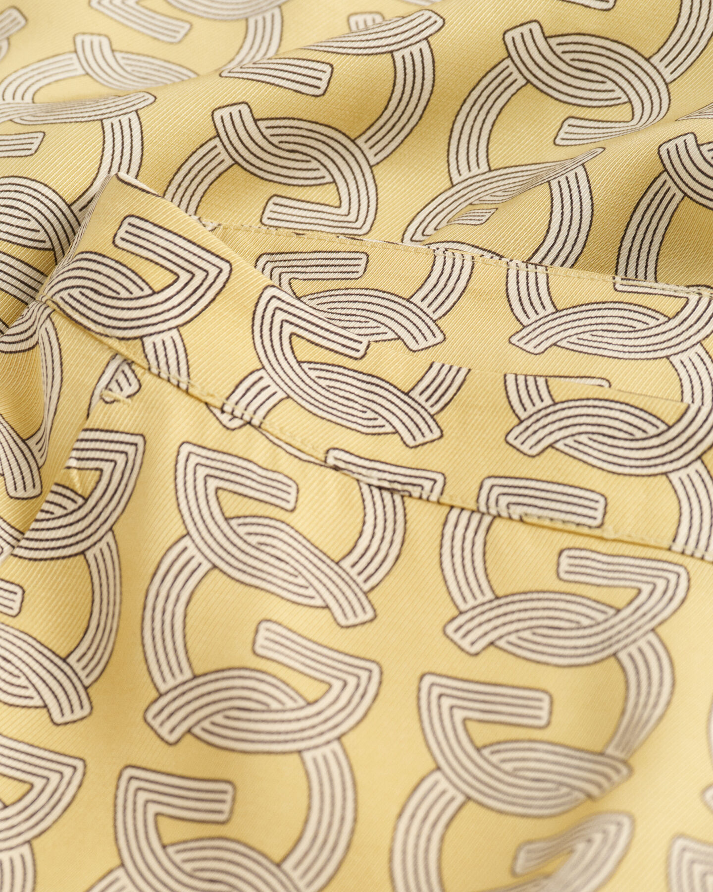 Regular fit G-mönstrade byxor med vida ben