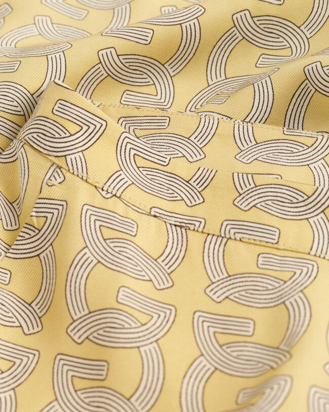 Regular fit G-mönstrade byxor med vida ben