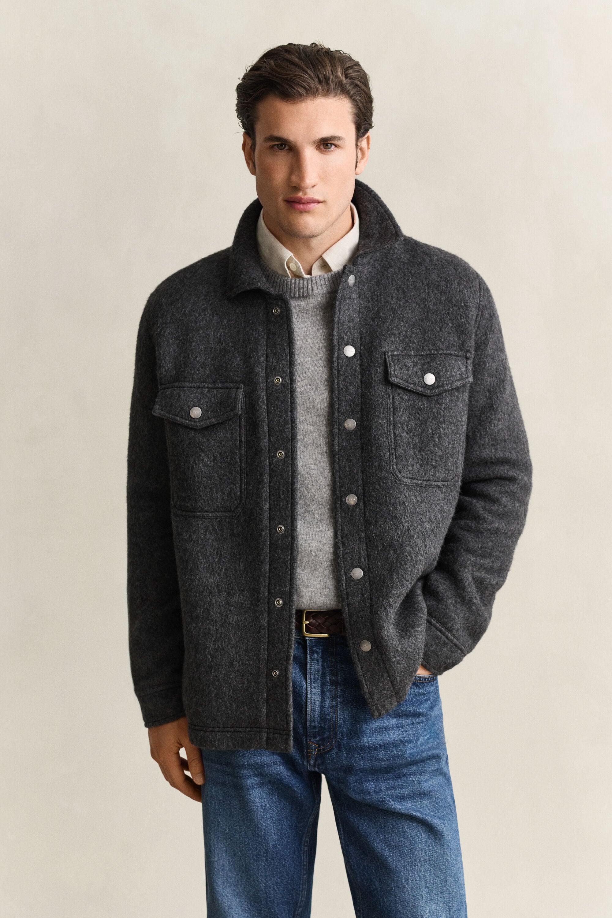 Skjortjacka i fleece