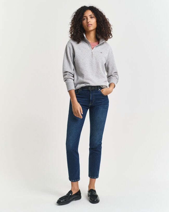 Shield sweatshirt med dragkedja vid halsöppningen