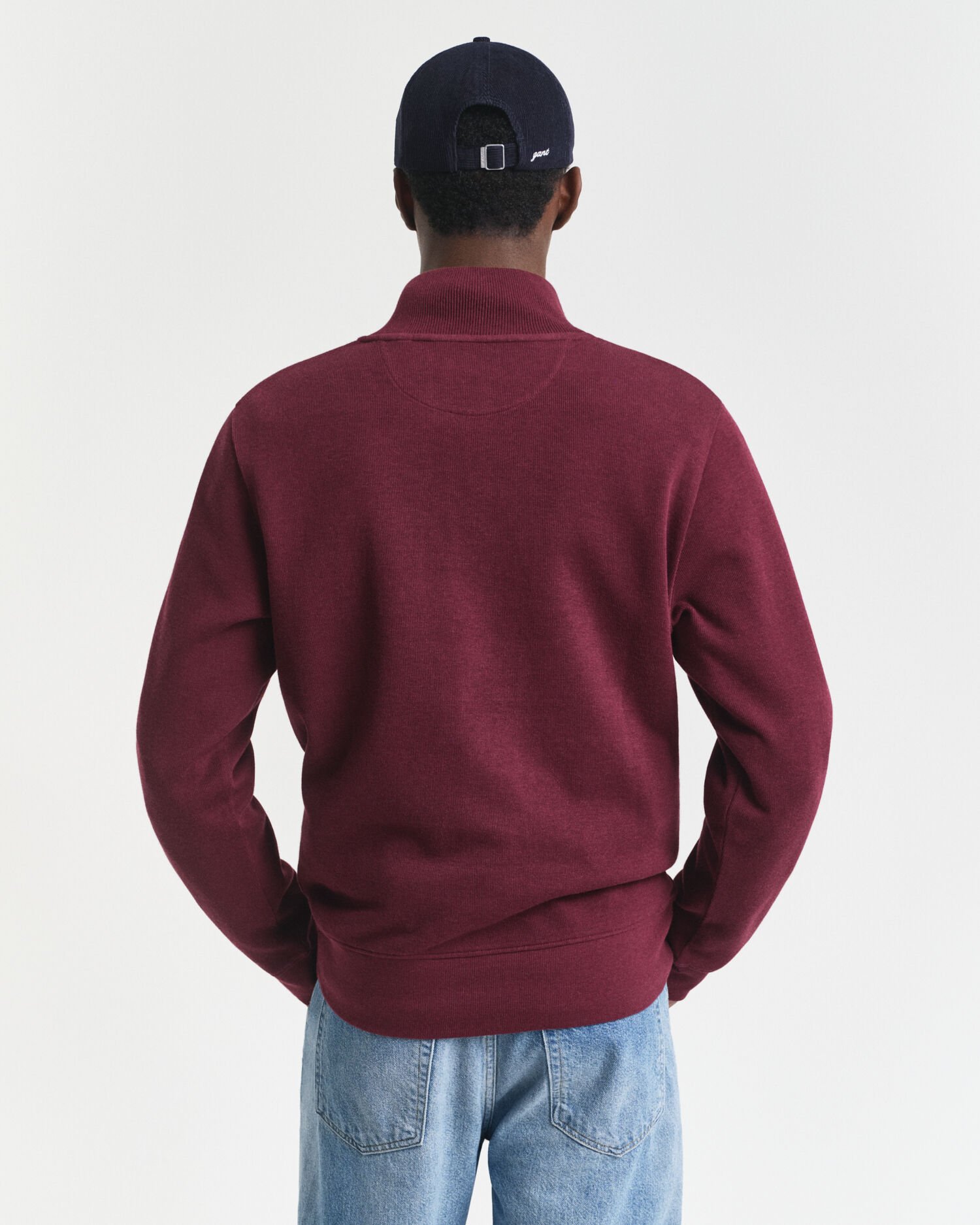Sacker Rib sweatshirt med half-zip
